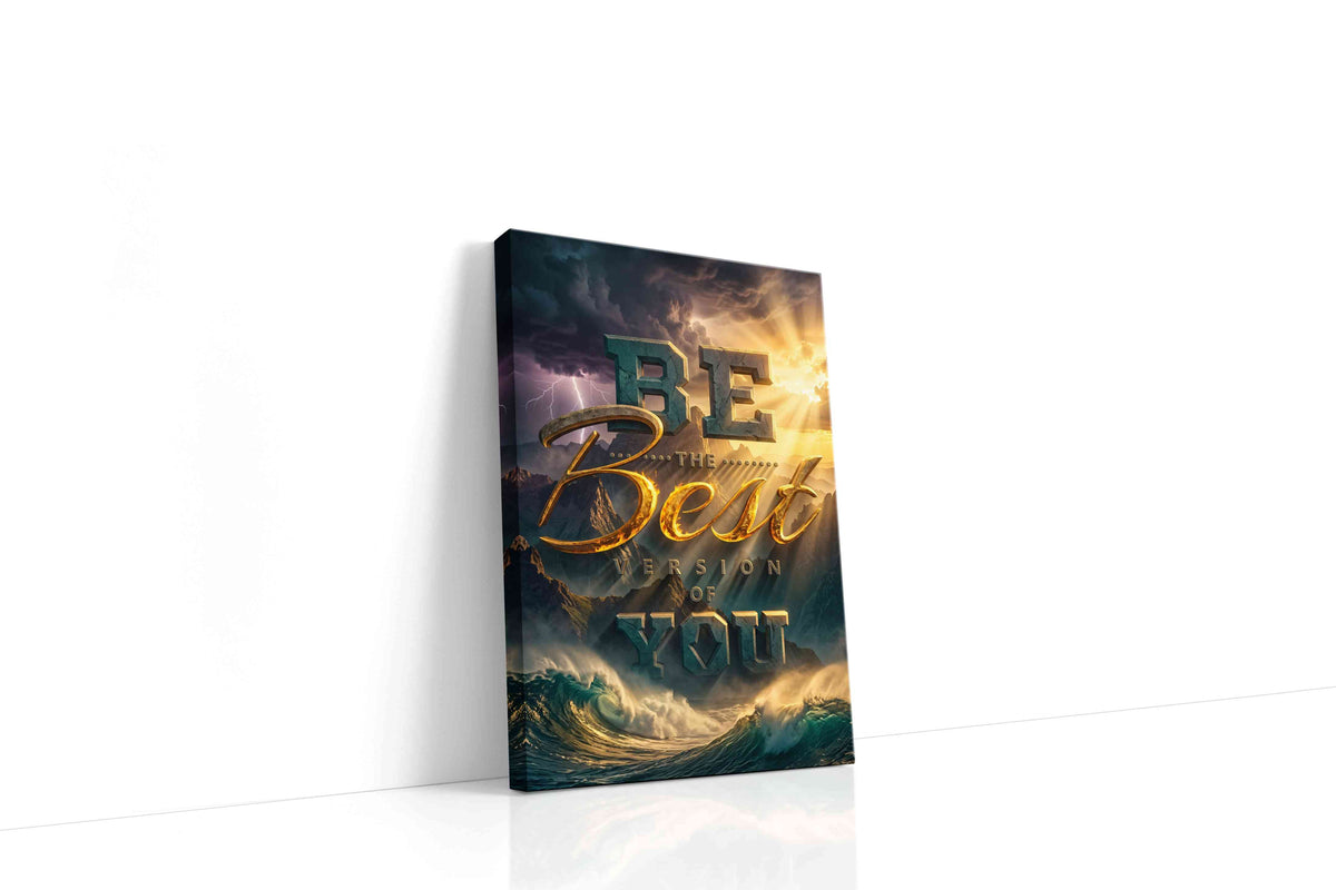 Ethereal Uplift motivational canvas print gallery-wrapped portrait canvas studio shot