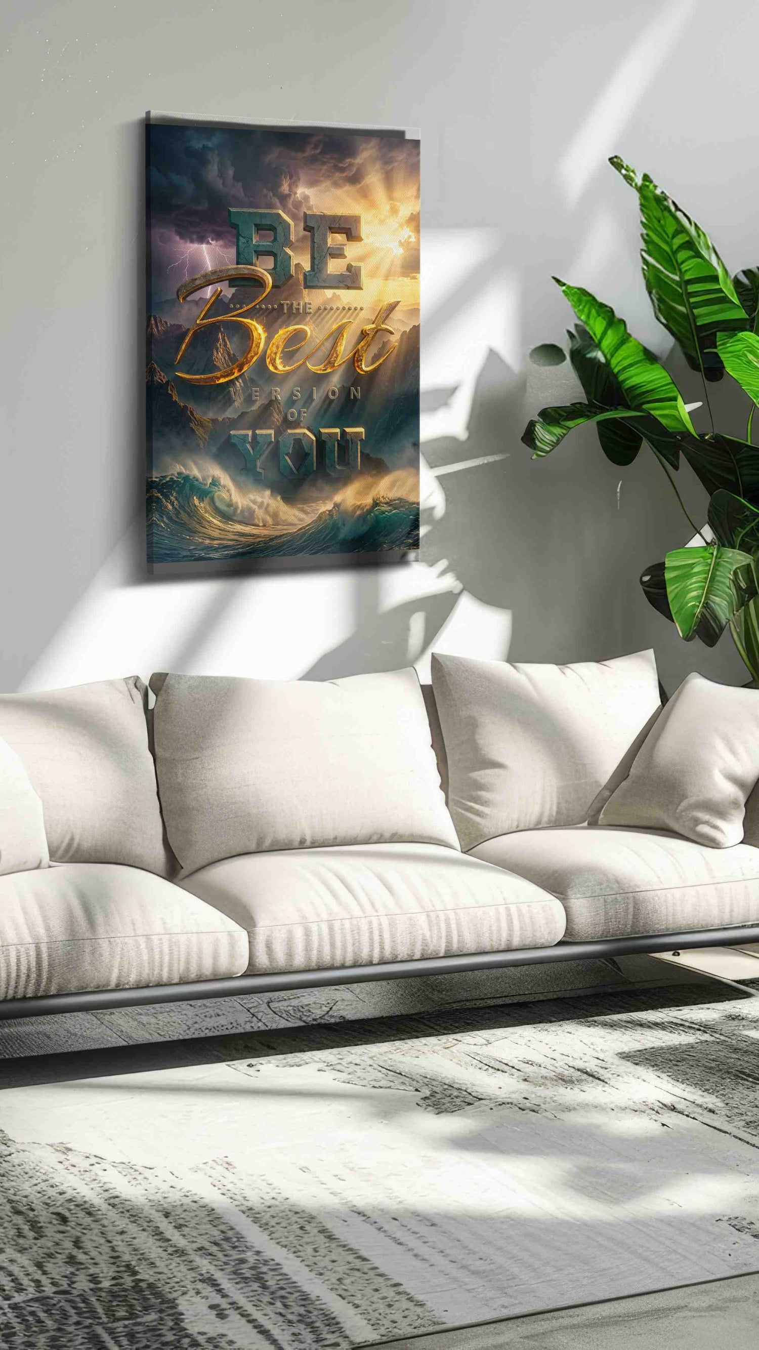 Ethereal Uplift – motivational canvas wall art, gallery-wrapped, ready to hang
