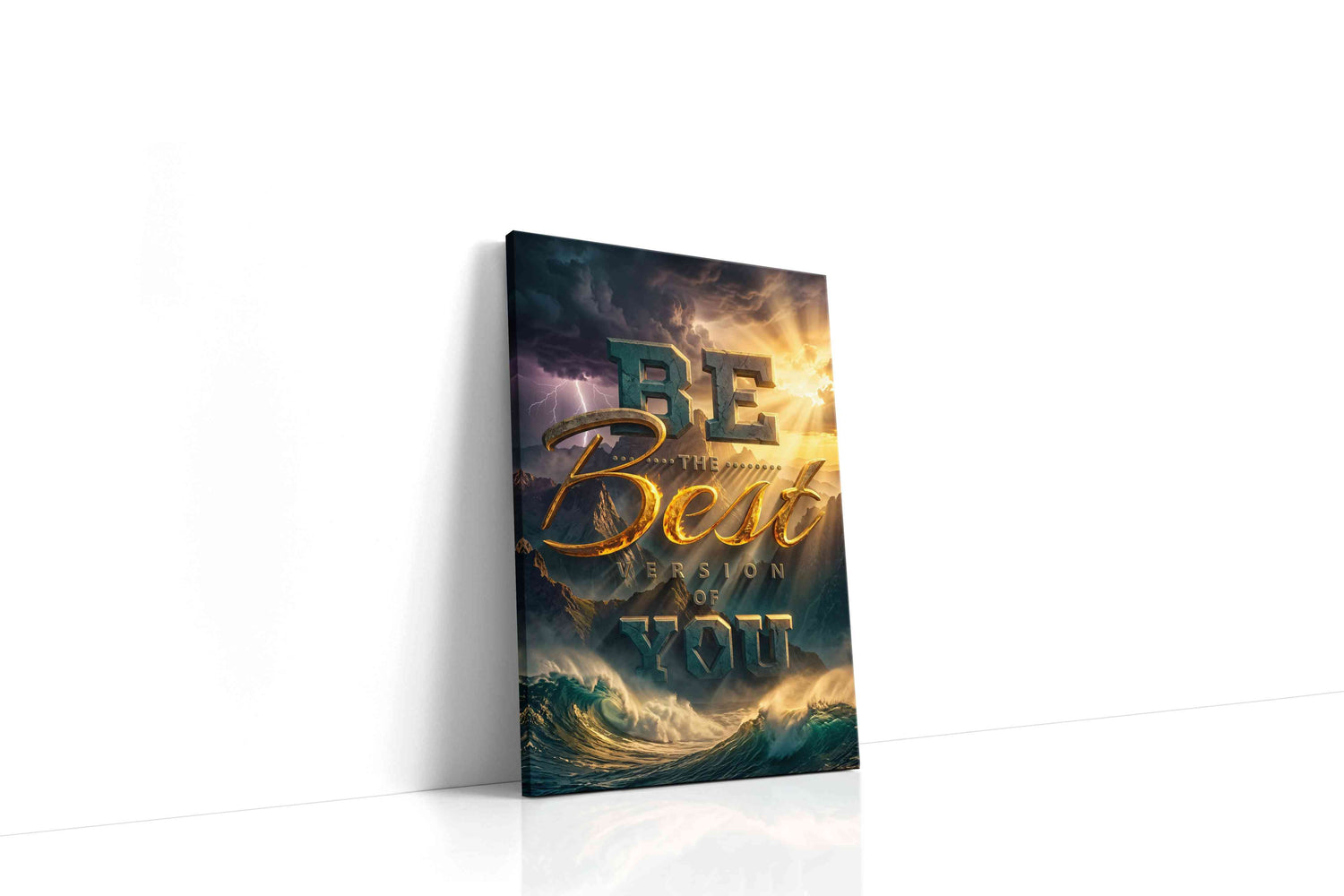 Ethereal Uplift motivational canvas print, gallery-wrapped, ready to hang