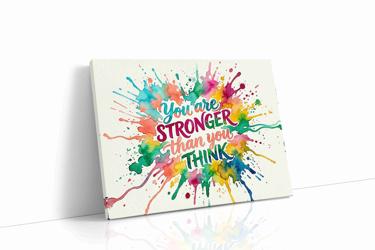 Explosion of Encouragement motivational canvas print gallery-wrapped landscape canvas studio shot