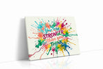 Explosion of Encouragement motivational canvas print gallery-wrapped landscape canvas studio shot