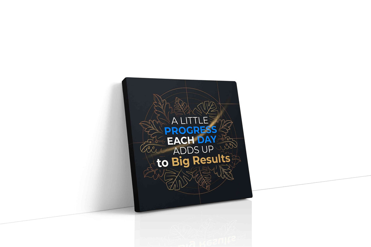 Momentum of Growth motivational canvas print, gallery-wrapped, ready to hang