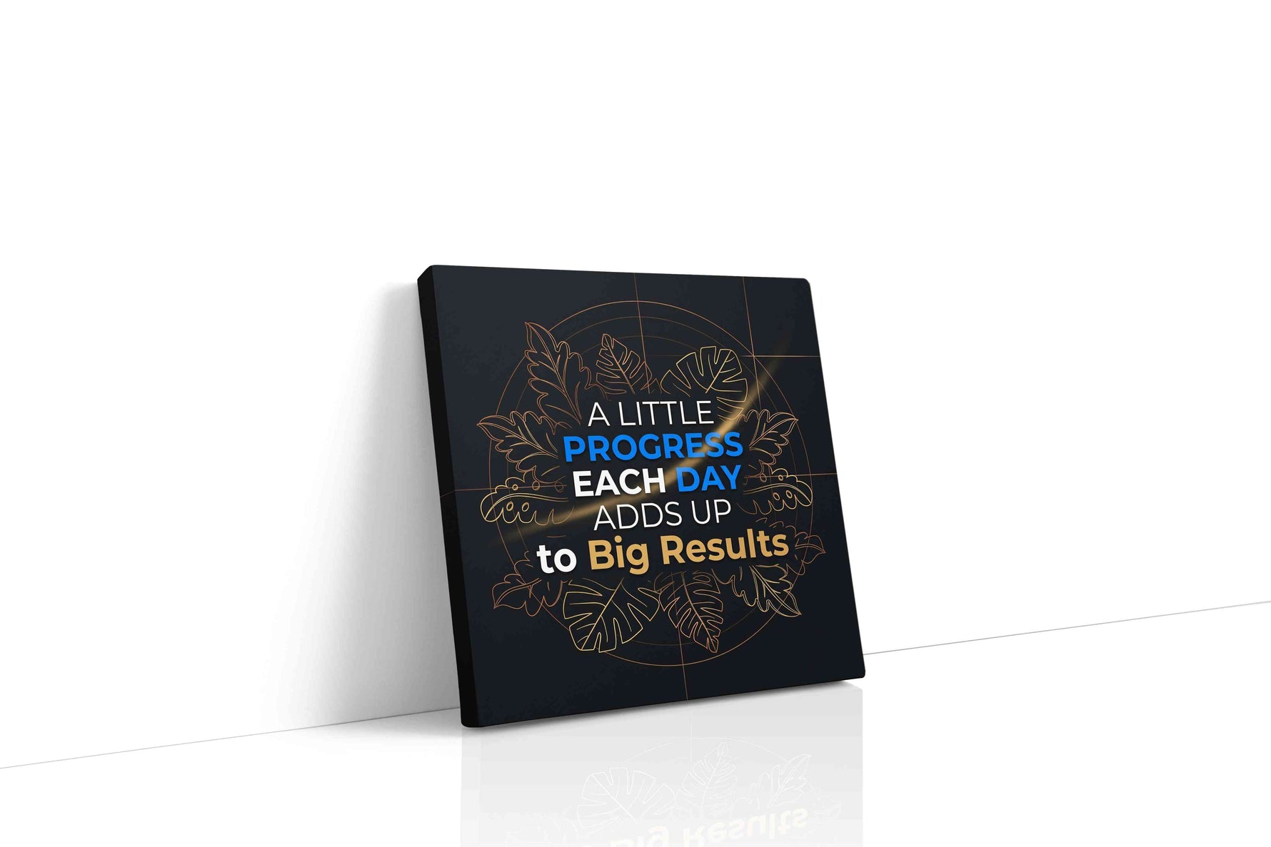 Momentum of Growth motivational canvas print, gallery-wrapped, ready to hang