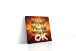 Radiant Positivity motivational canvas print gallery-wrapped square canvas studio shot