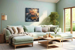 Sunlit Inspiration Peaks – motivational canvas wall art, gallery-wrapped, ready to hang