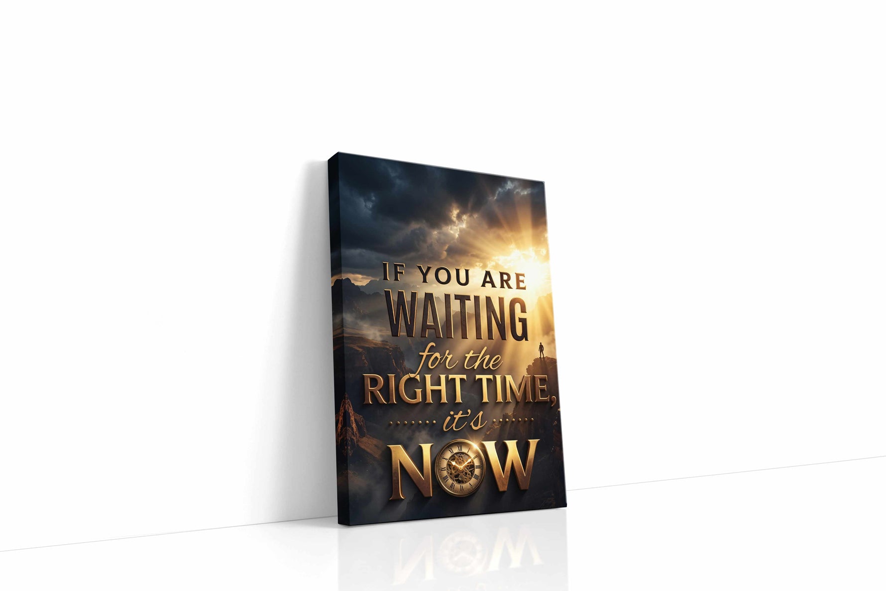 Sunlit Pursuit motivational canvas print, gallery-wrapped, ready to hang