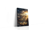 Sunlit Pursuit motivational canvas print gallery-wrapped portrait canvas studio shot