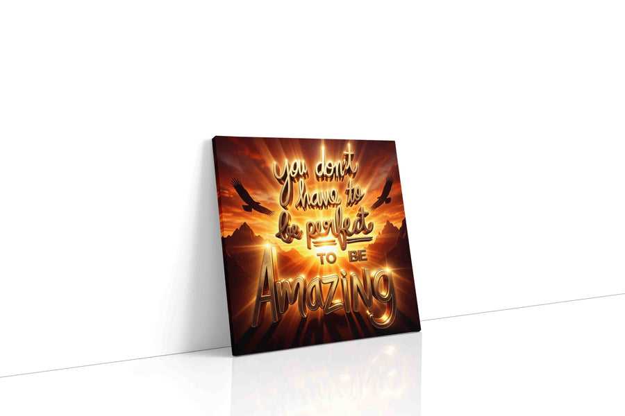 Sunset Affirmation motivational canvas print, gallery-wrapped, ready to hang