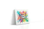 Vibrant Dreams Unleashed motivational canvas print gallery-wrapped square canvas studio shot