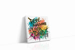 Vibrant Positivity Splash motivational canvas print, gallery-wrapped, ready to hang