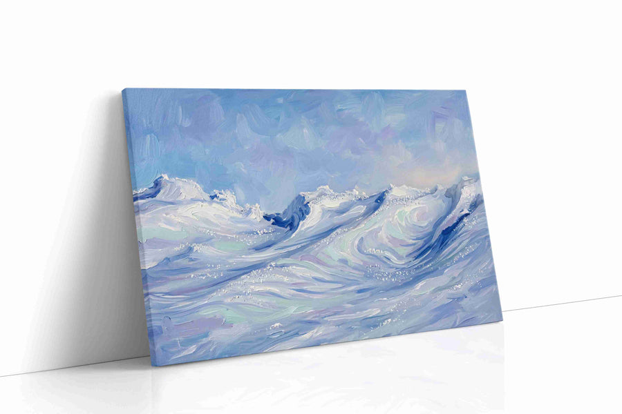 Celestial Tides Expansive winter canvas print, gallery-wrapped, ready to hang