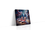 Star-Spangled Dance dancing canvas print gallery-wrapped square canvas studio shot