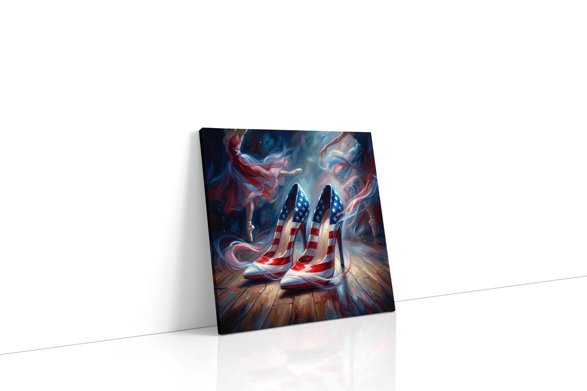 Star-Spangled Dance dancing canvas print, gallery-wrapped, ready to hang