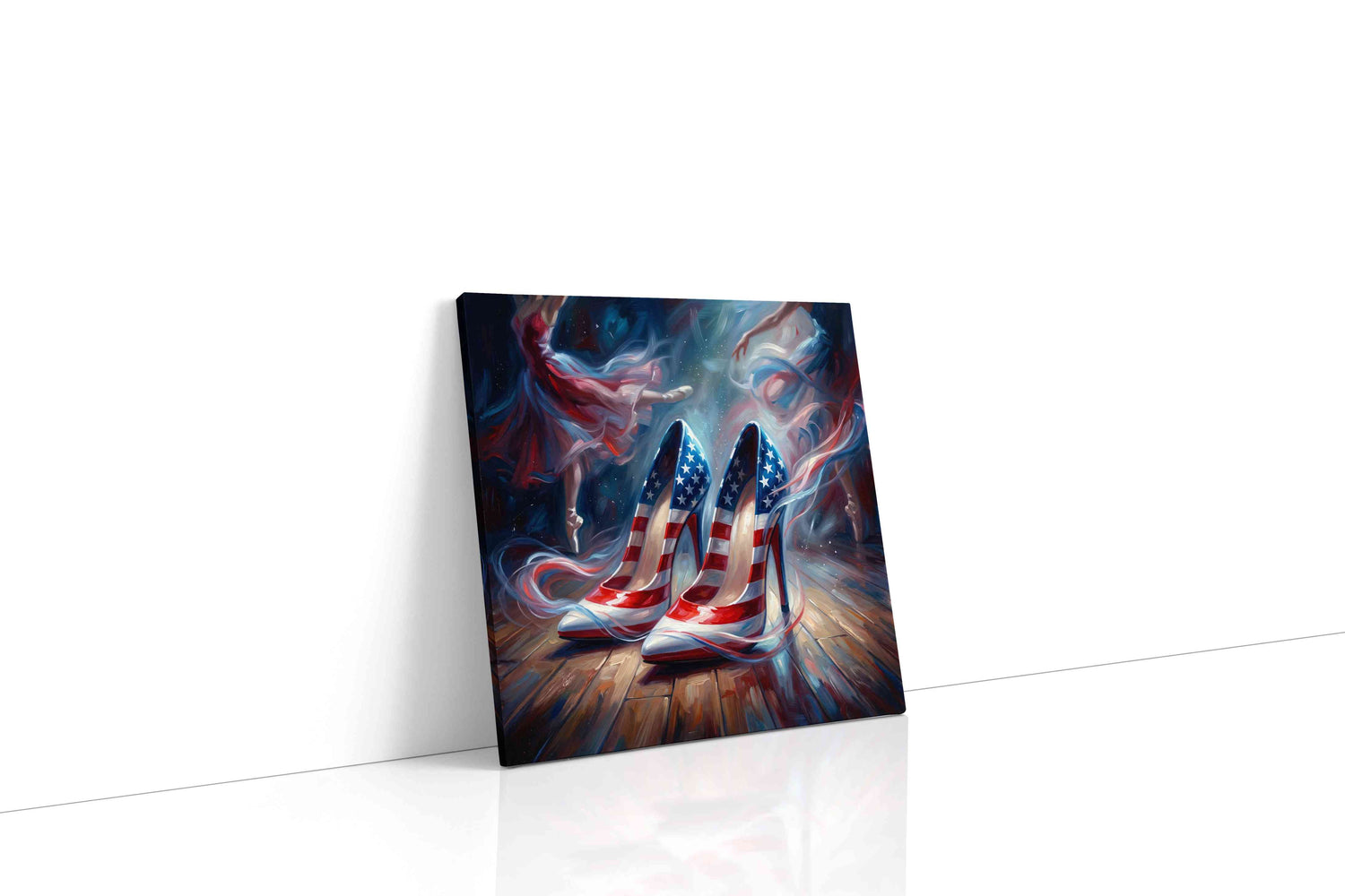 Star-Spangled Dance dancing canvas print, gallery-wrapped, ready to hang