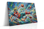 Dynamic Play Symphony – sports canvas wall art, gallery-wrapped, ready to hang