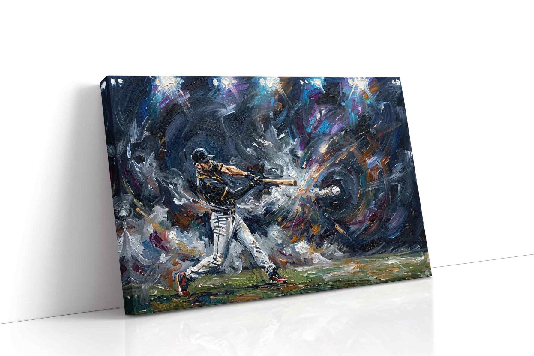 Eclipse of the Swing sports canvas print, gallery-wrapped, ready to hang