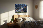 Eclipse of the Swing sports canvas print, displayed in a bedroom