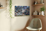 Eclipse of the Swing sports canvas print, displayed in a living room