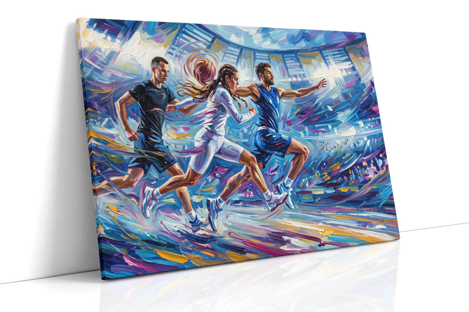Ethereal Race of Dreams – sports canvas wall art, gallery-wrapped, ready to hang