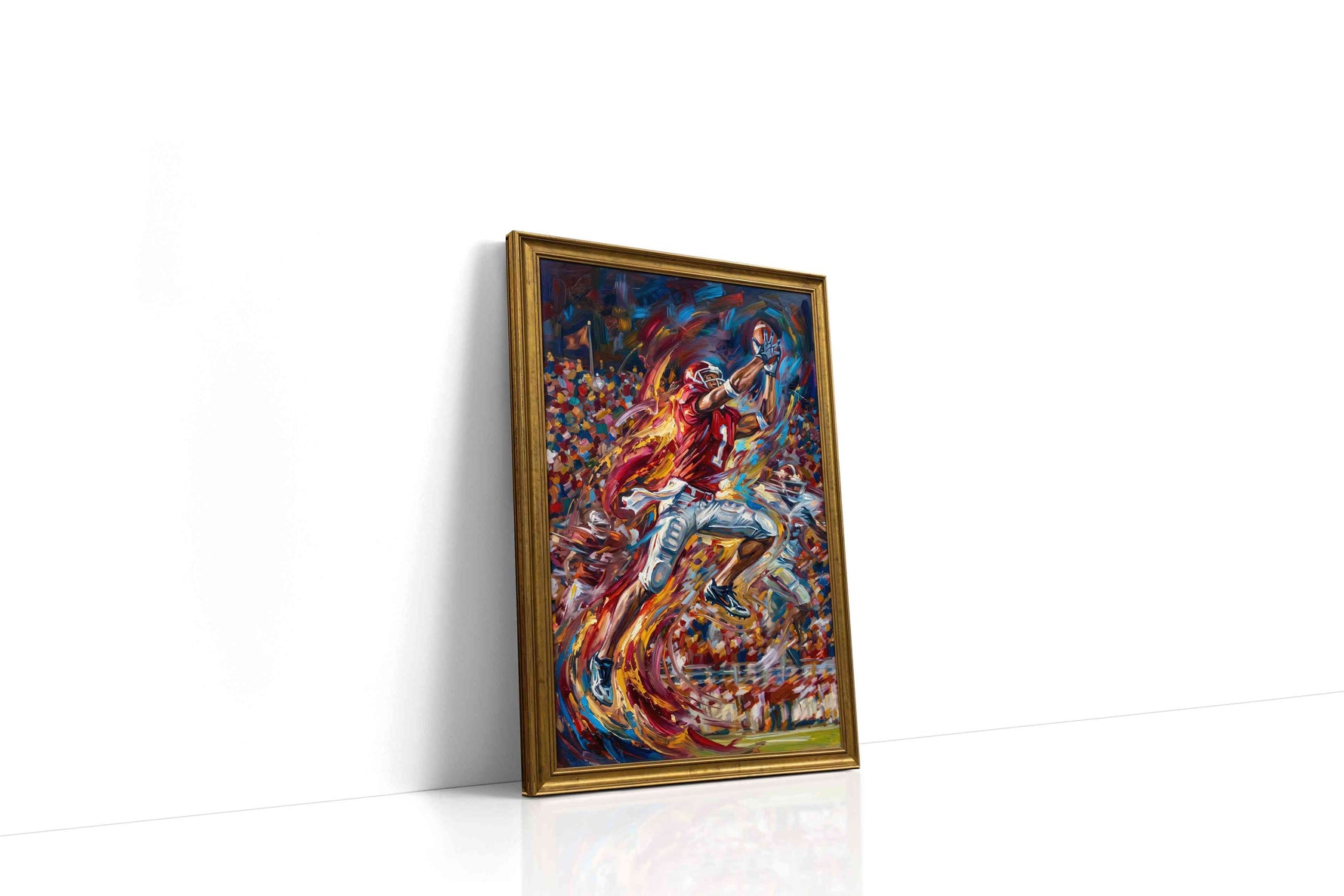 Ethereal Touchdown sports canvas print, gallery-wrapped, ready to hang