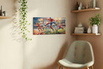 Euphoria of Athletic Legends sports canvas print, hanging on wall