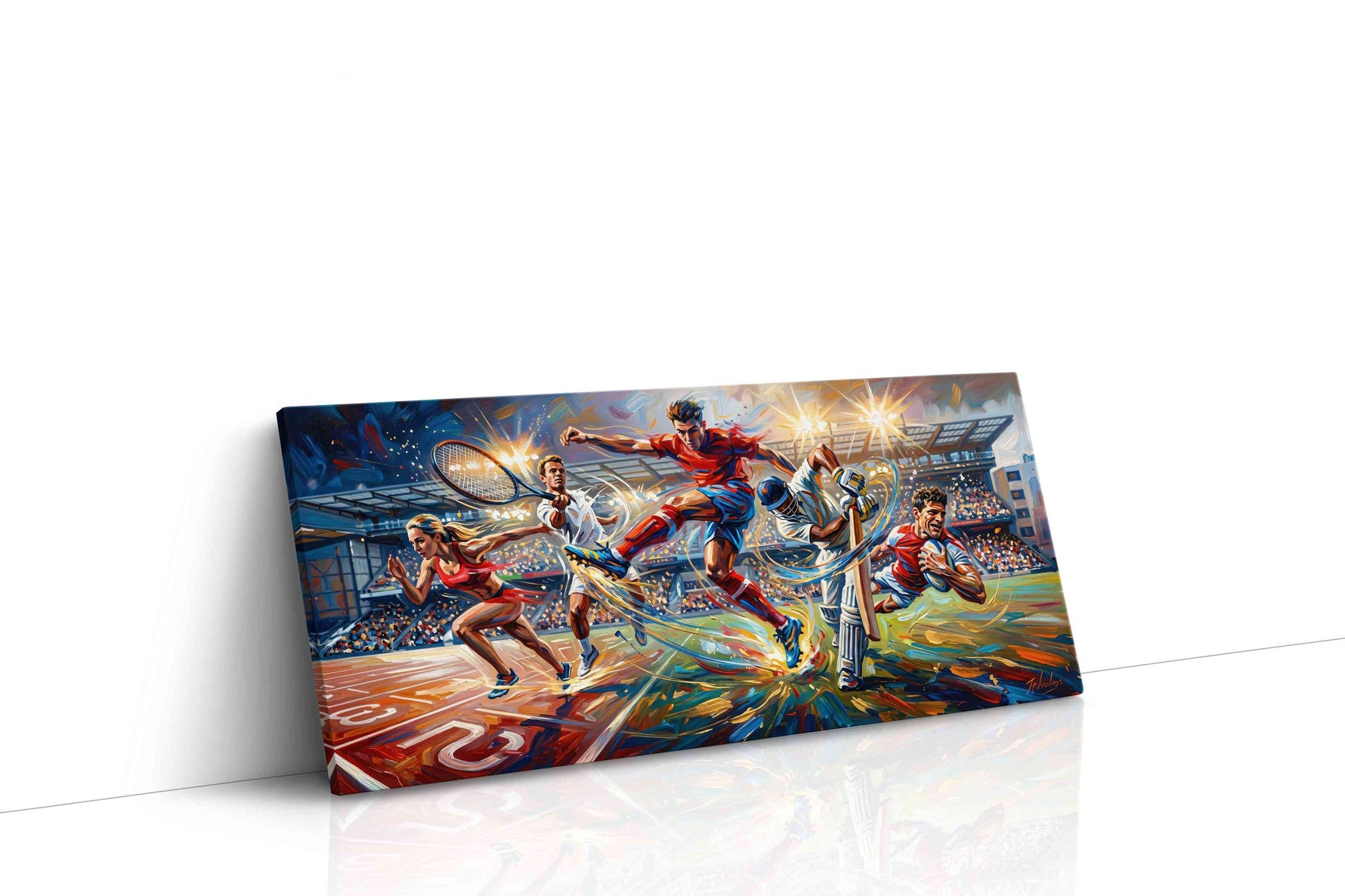Euphoria of Athletic Legends sports canvas print, gallery-wrapped, ready to hang