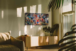 Euphoria of Champions sports canvas print in a contemporary interior mockup