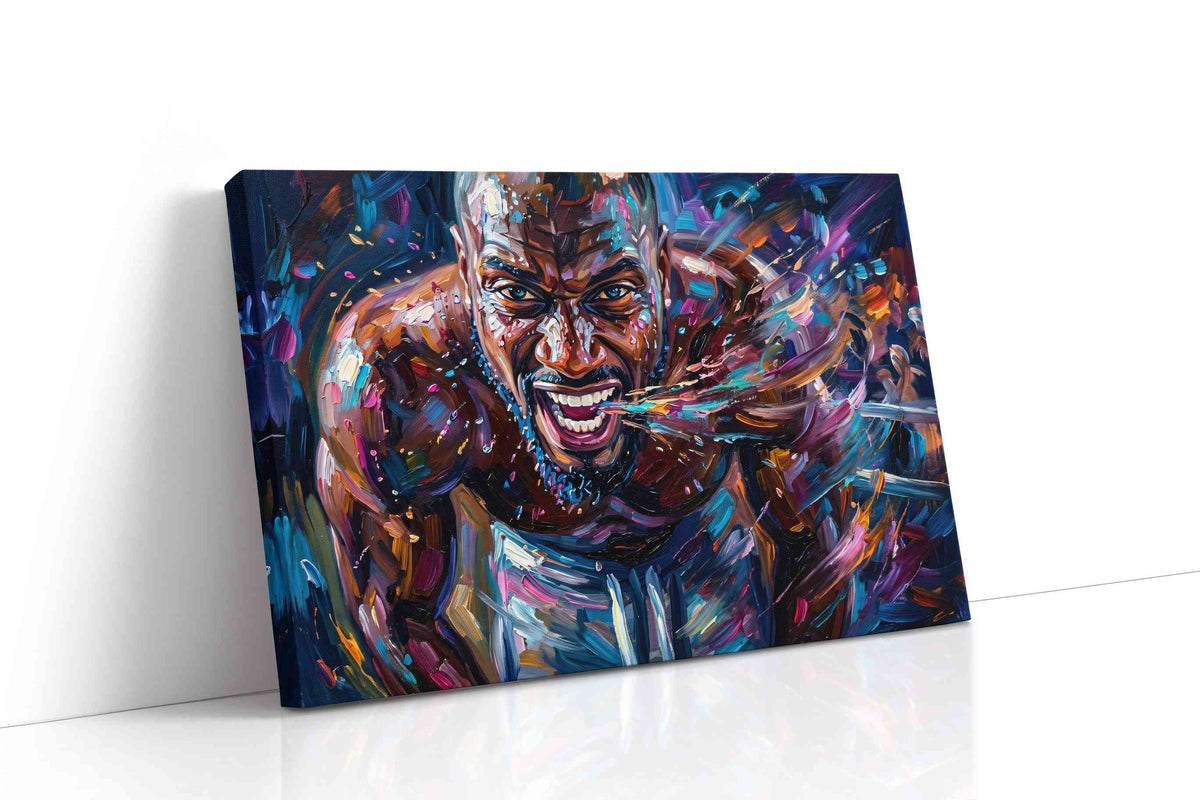 Fury in Motion sports canvas print gallery-wrapped landscape canvas studio shot