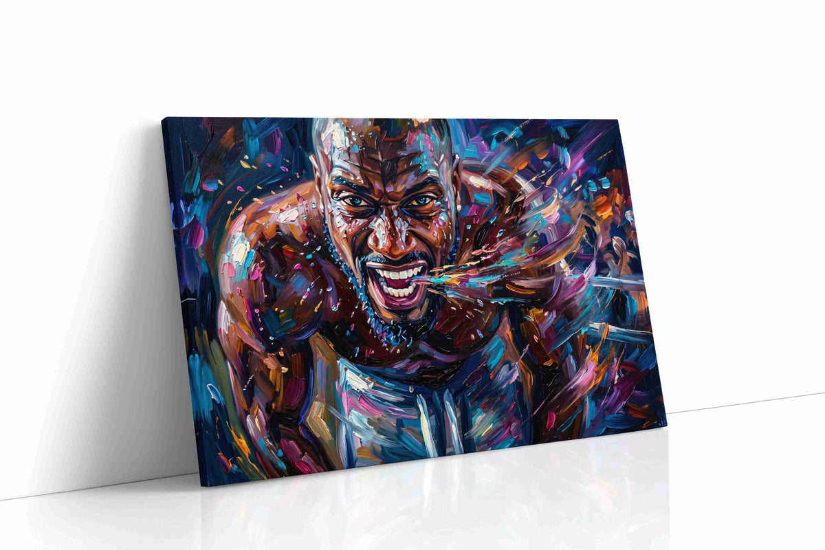 Fury in Motion sports canvas print, gallery-wrapped, ready to hang