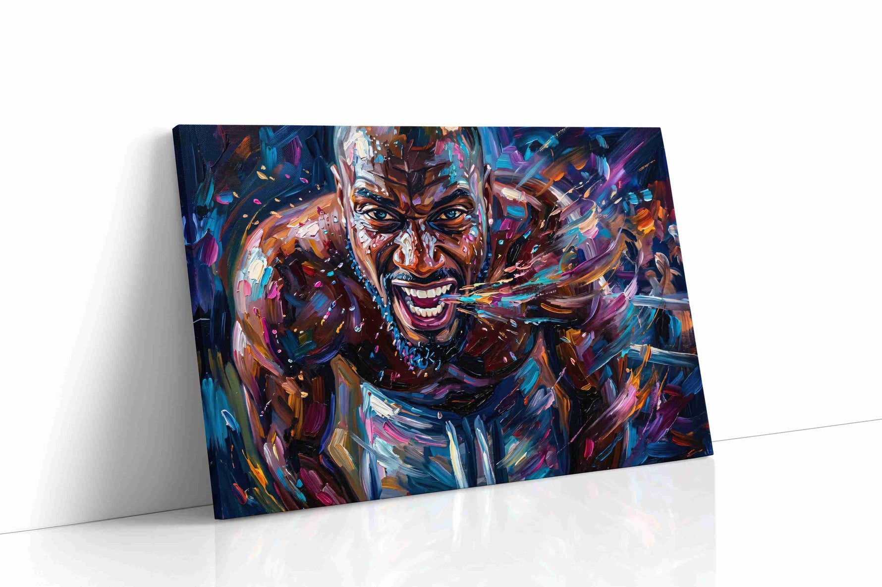 Fury in Motion sports canvas print, gallery-wrapped, ready to hang