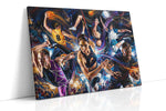 Kaleidoscope of Motion – sports canvas wall art, gallery-wrapped, ready to hang