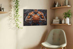 Power on the Court sports canvas print in a living room scene