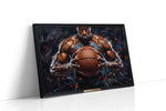 Power on the Court sports canvas print, gallery-wrapped, ready to hang