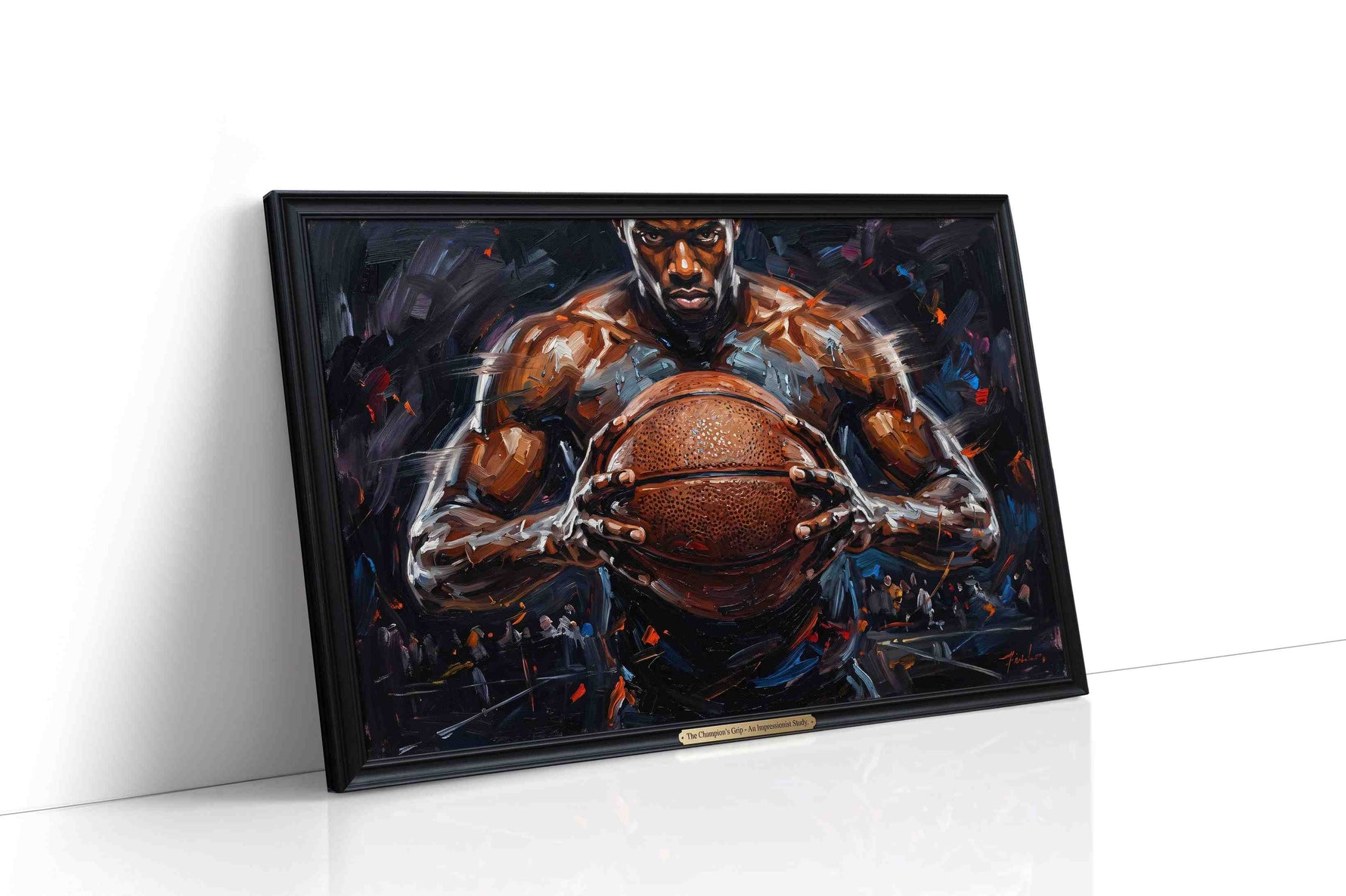 Power on the Court sports canvas print, gallery-wrapped, ready to hang