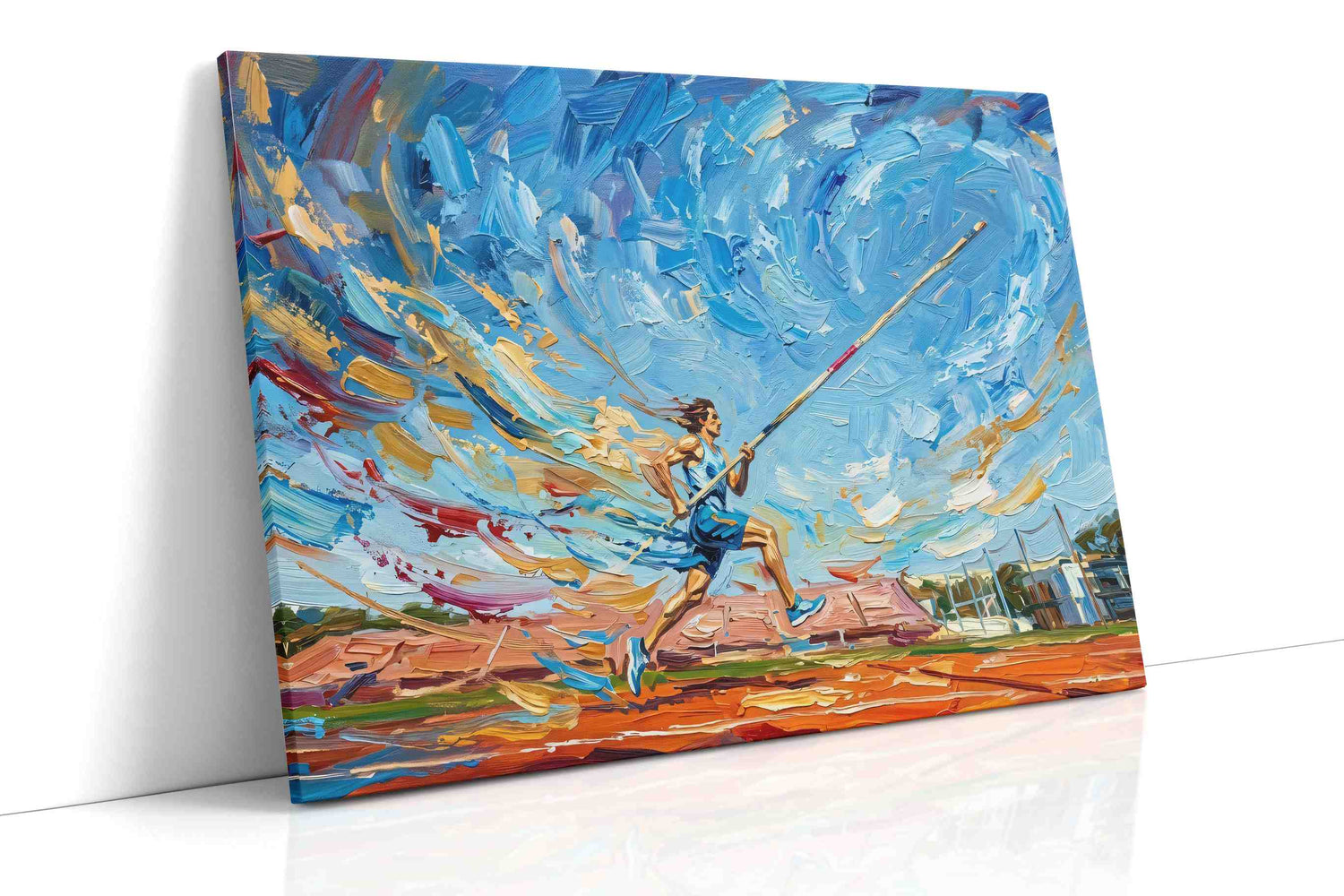 Skyward Leap of Passion – sports canvas wall art, gallery-wrapped, ready to hang