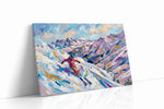 Slalom Through Serenity sports canvas print, gallery-wrapped, ready to hang