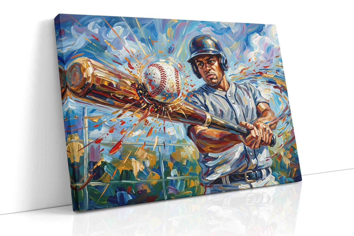 The Power of Impact – sports canvas wall art, gallery-wrapped, ready to hang