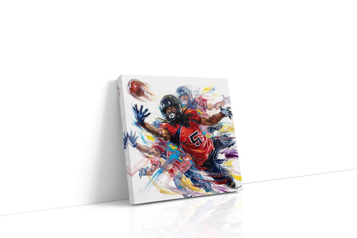 The Thrill of the Catch sports canvas print, gallery-wrapped, ready to hang