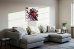 The Thrill of the Catch sports canvas print in a living room scene