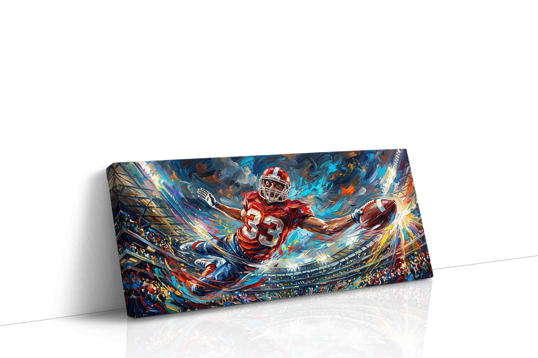 The Touchdown Dance sports canvas print, gallery-wrapped, ready to hang