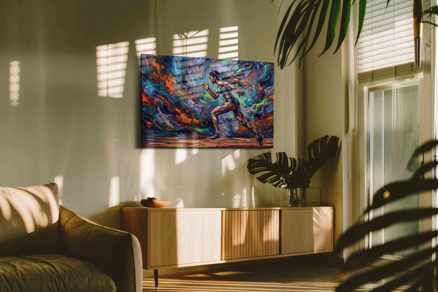 Whirlwind Sprint – sports canvas wall art, gallery-wrapped, ready to hang
