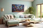 Whirlwind Sprint sports canvas print, hanging on wall