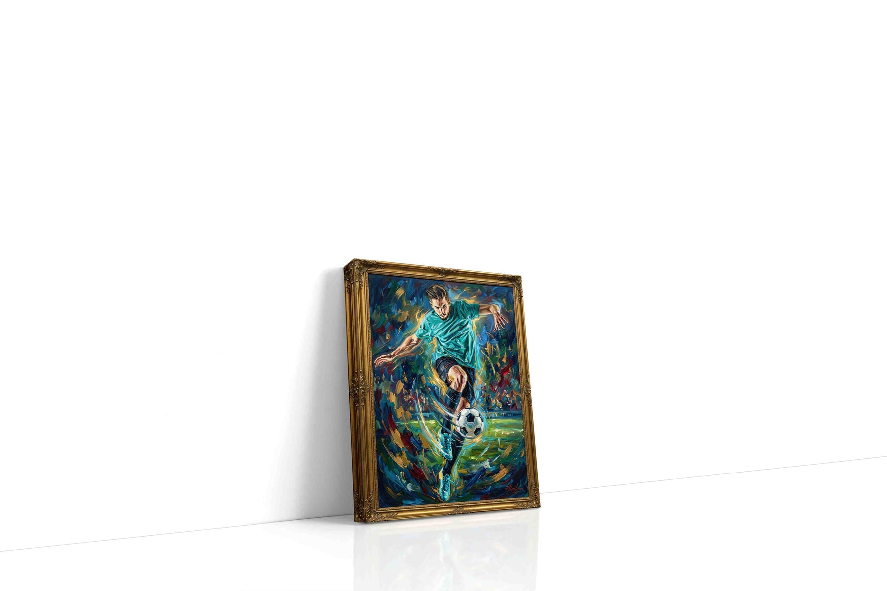 Whirlwind Striker sports canvas print gallery-wrapped portrait canvas studio shot