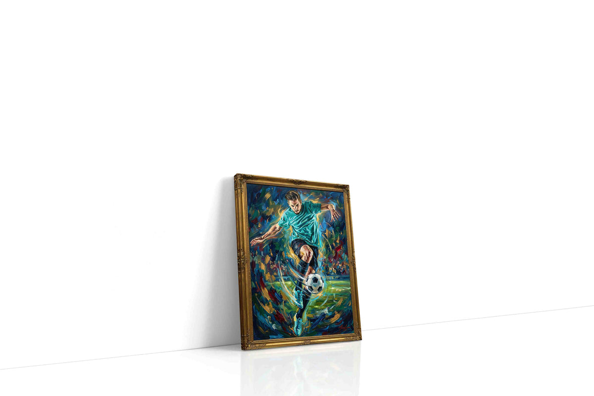 Whirlwind Striker sports canvas print, gallery-wrapped, ready to hang