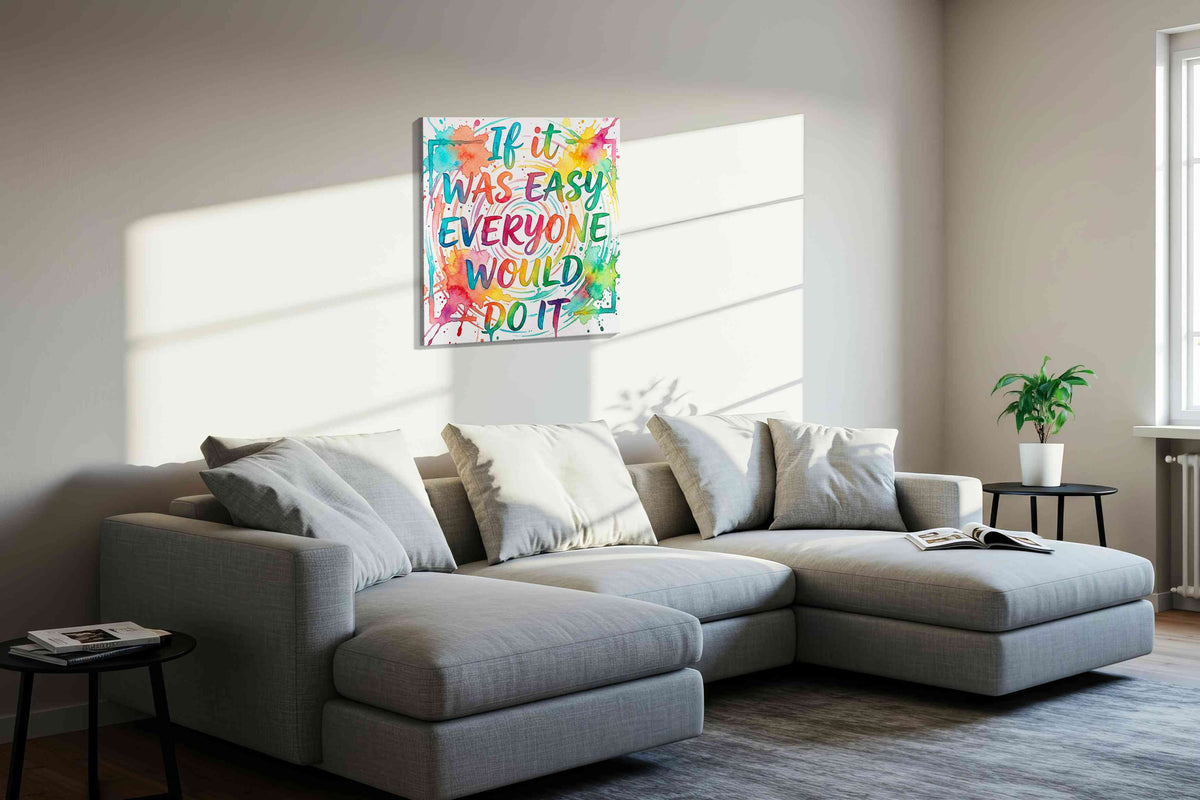 Colorful Motivation Splash – motivational canvas wall art, gallery-wrapped, ready to hang