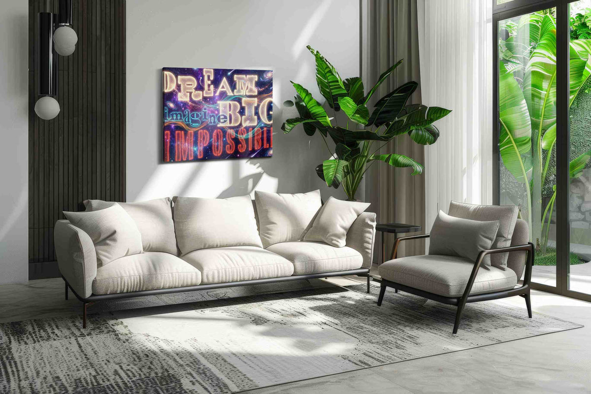 Galactic Dreams Unbound – motivational canvas wall art, gallery-wrapped, ready to hang