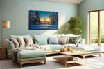 Capitol's Winter Majesty winter canvas print, hanging on wall
