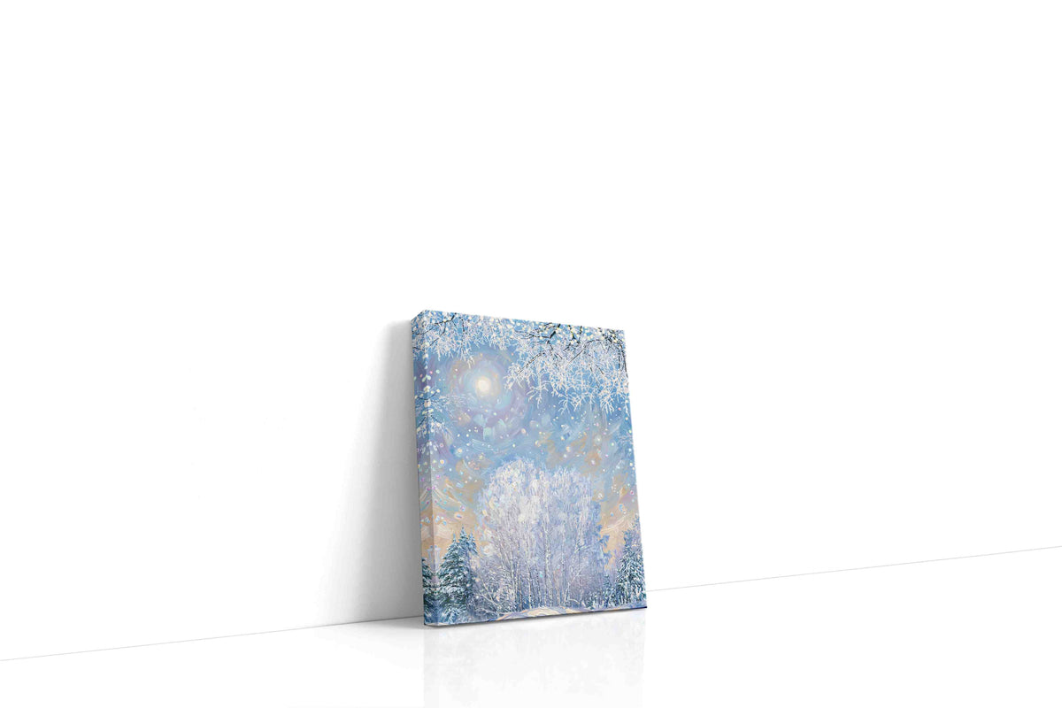 Enchanted Winter Solstice winter canvas print, gallery-wrapped, ready to hang