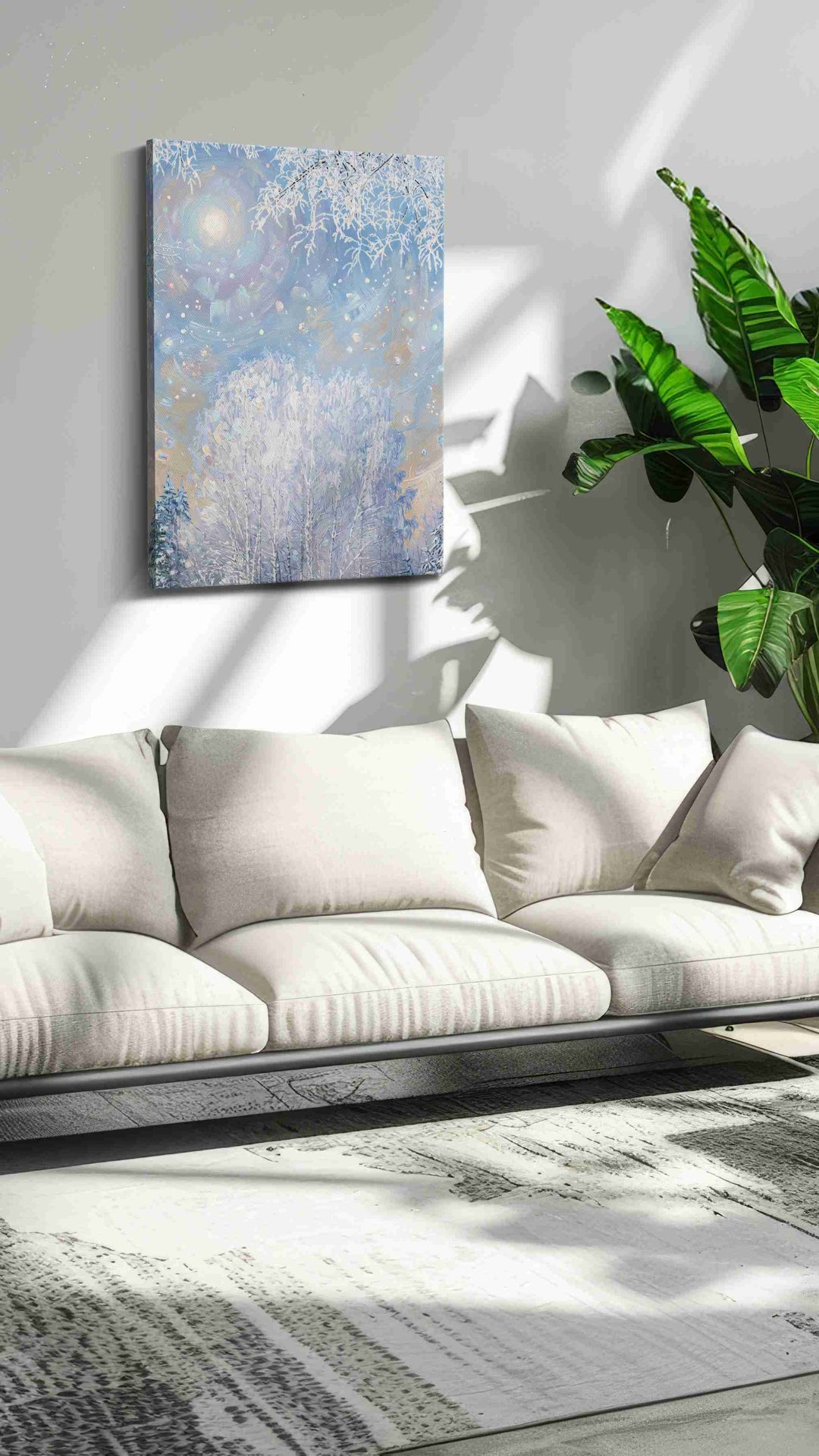 Enchanted Winter Solstice – winter canvas wall art, gallery-wrapped, ready to hang