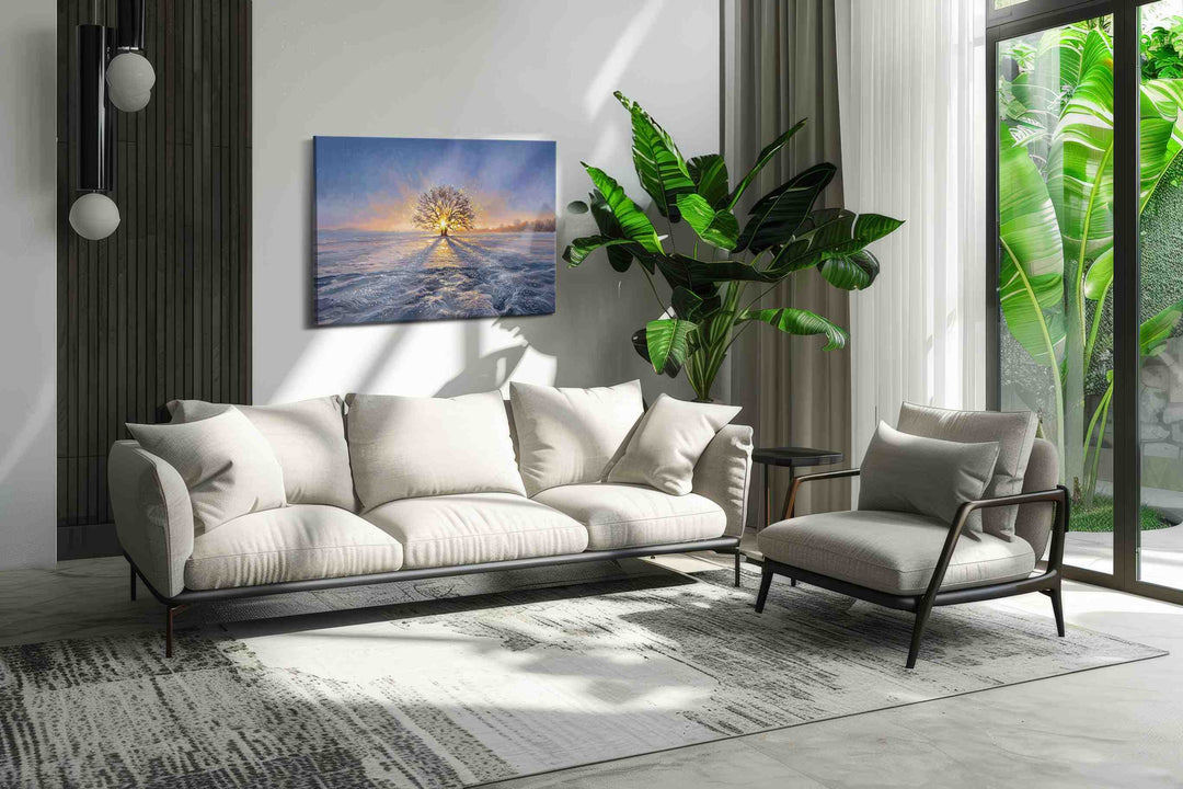 Eternal Light of Winter – winter canvas wall art, gallery-wrapped, ready to hang